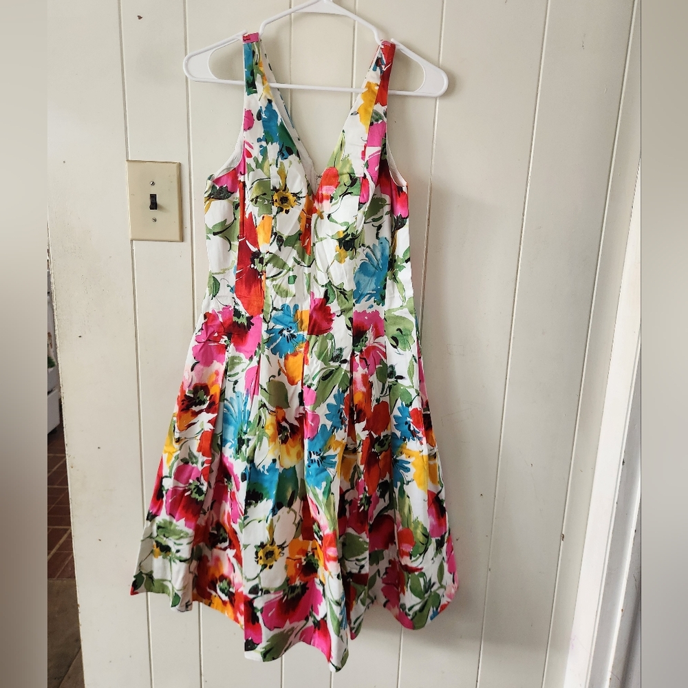 LAUREN Ralph Lauren Vibrant Floral Dress Size 10